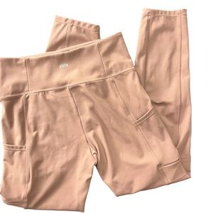 Zuda Work Out womens Athletic Leggings with side Zippers sz XXSP